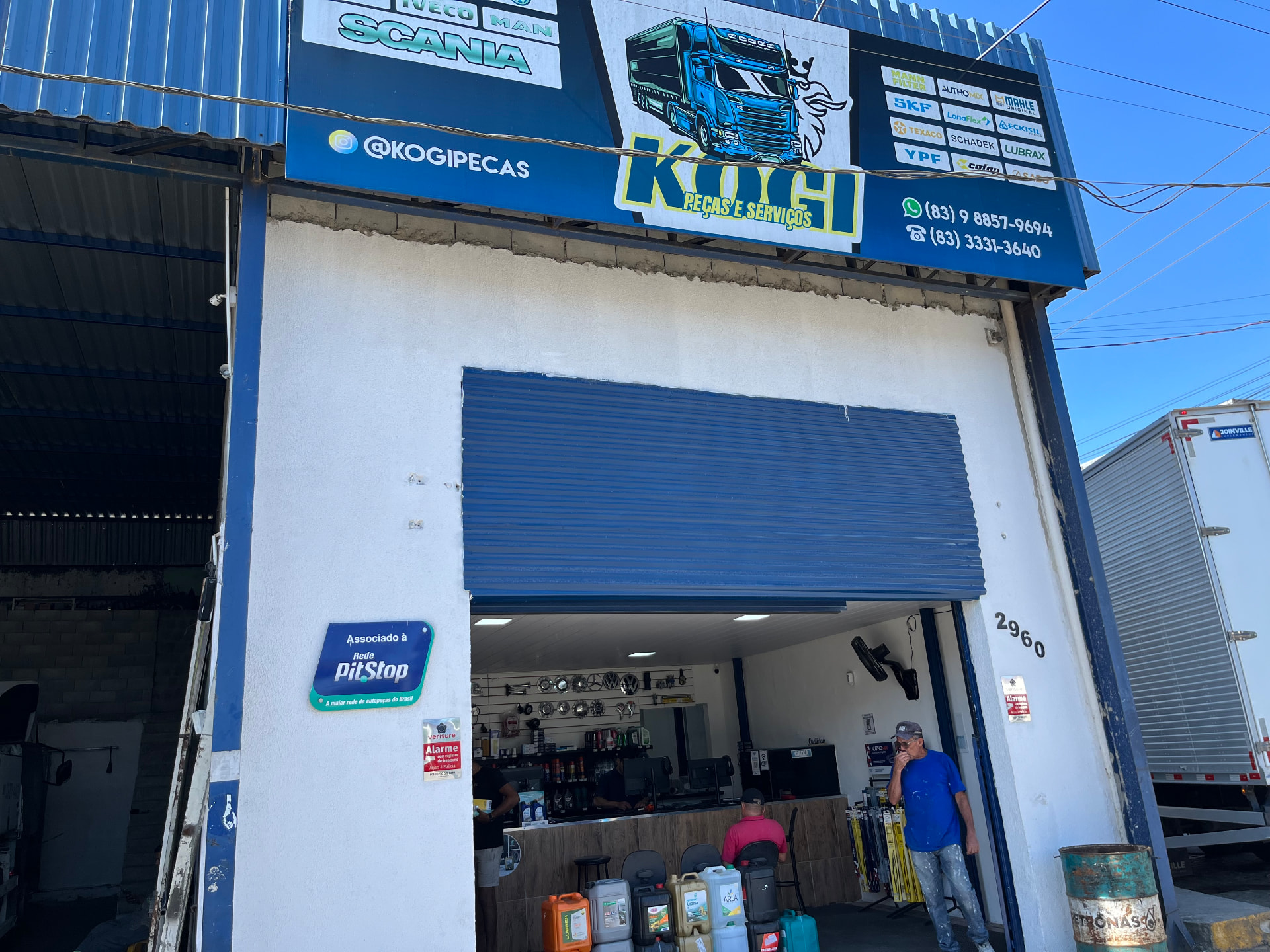 Fachada da loja Kogi Peças em Campina Grande